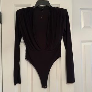 Cowl neck body suit